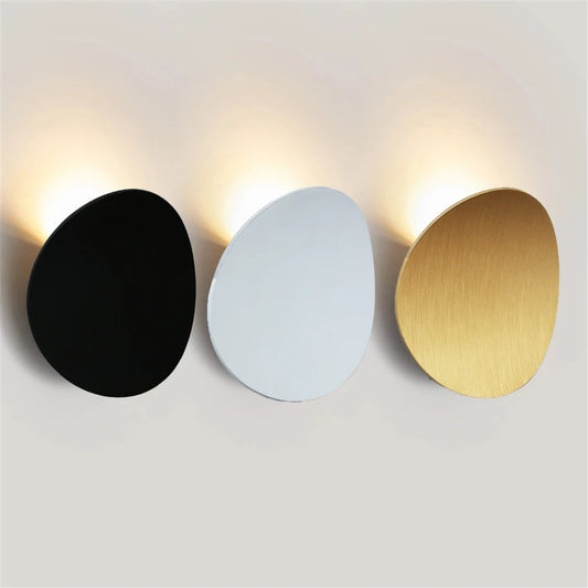 Modern LED Wall Lamp – Sleek Aluminium Light for Bedroom & Living Room (Black, White, Gold)
